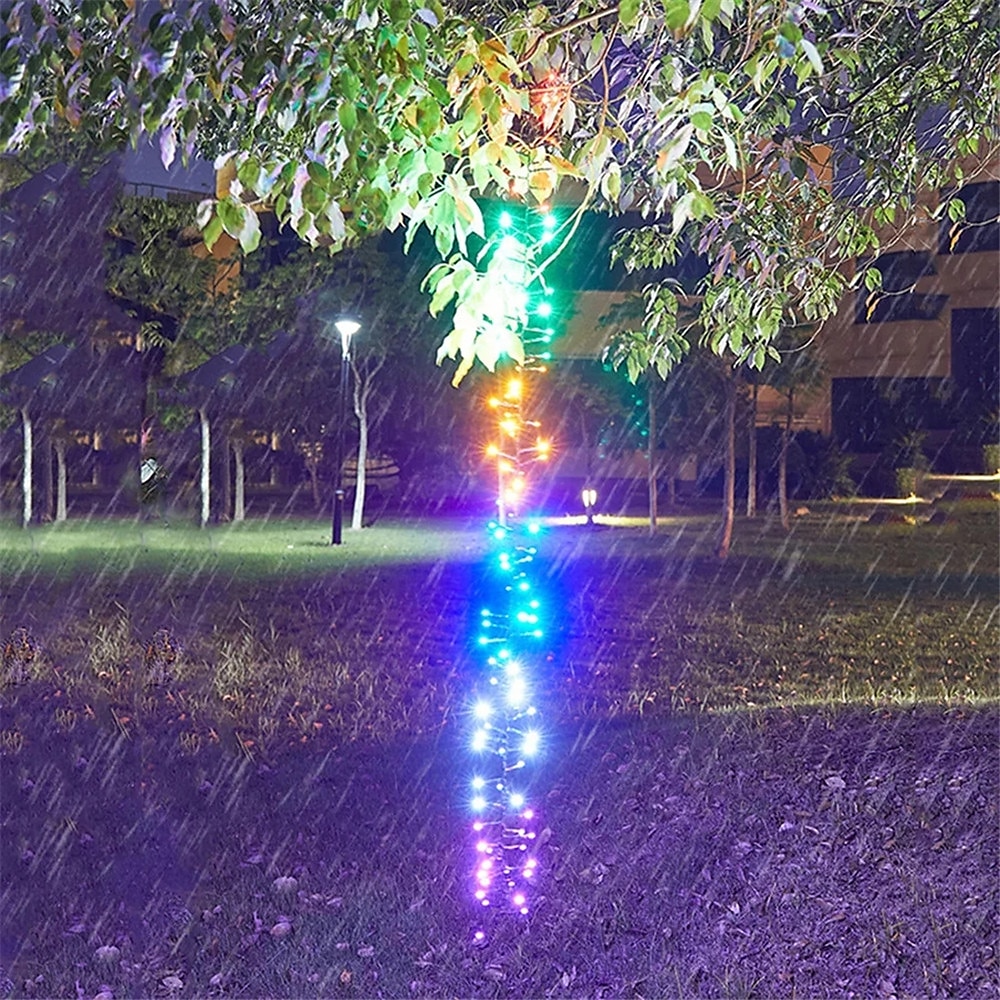 1.5 מטר חוטי תאורה אורות עץ חג המולד 120/360/600 נוריות 1set לבן חם לבן צבעוני אורות חג אורות מקלחת מטאור חוץ עמיד במים חתונה 220-240 V 110-120 V 2025 - $29.99 –P3