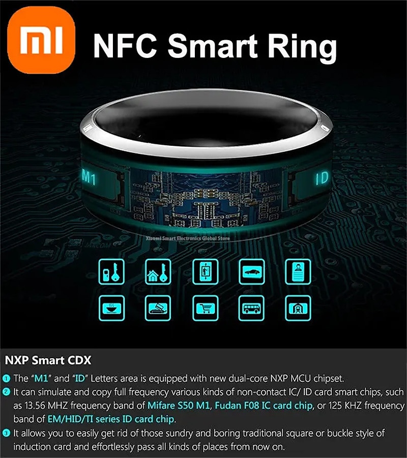 2025年 NFC ID IC スリーインワン機能統合 Android iOS デュアルシステムをサポート 128g ストレージ セラミックボディ jakcom r4 スマートリング コレクション – $46.99 –P6