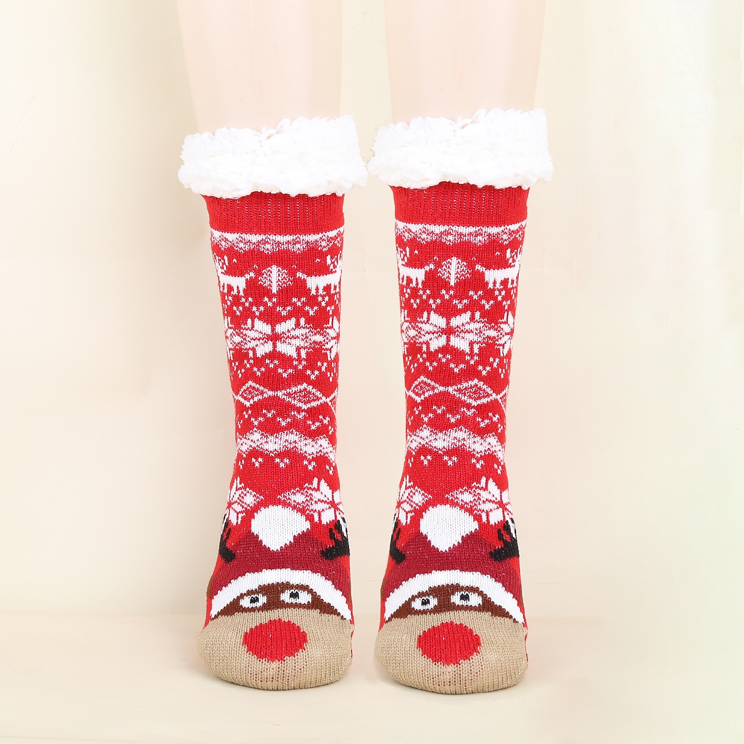 Papá Noel Artículos Para Celebrar la Navidad Calcetines de Navidad Hombre Mujer Navidad Nochebuena Estilo lindo Calcetines 2025 - $15.49 –P11