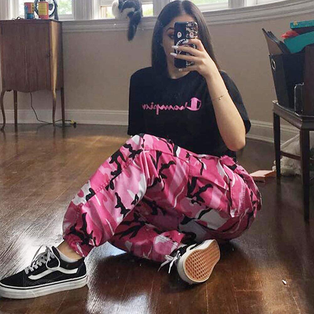 Women's Cargo Pants Full Length Side Pockets Basic Hip-Hop Leisure Sports Weekend Wine Pink S M Spring &  Fall 2023 - US $24.99 –P4