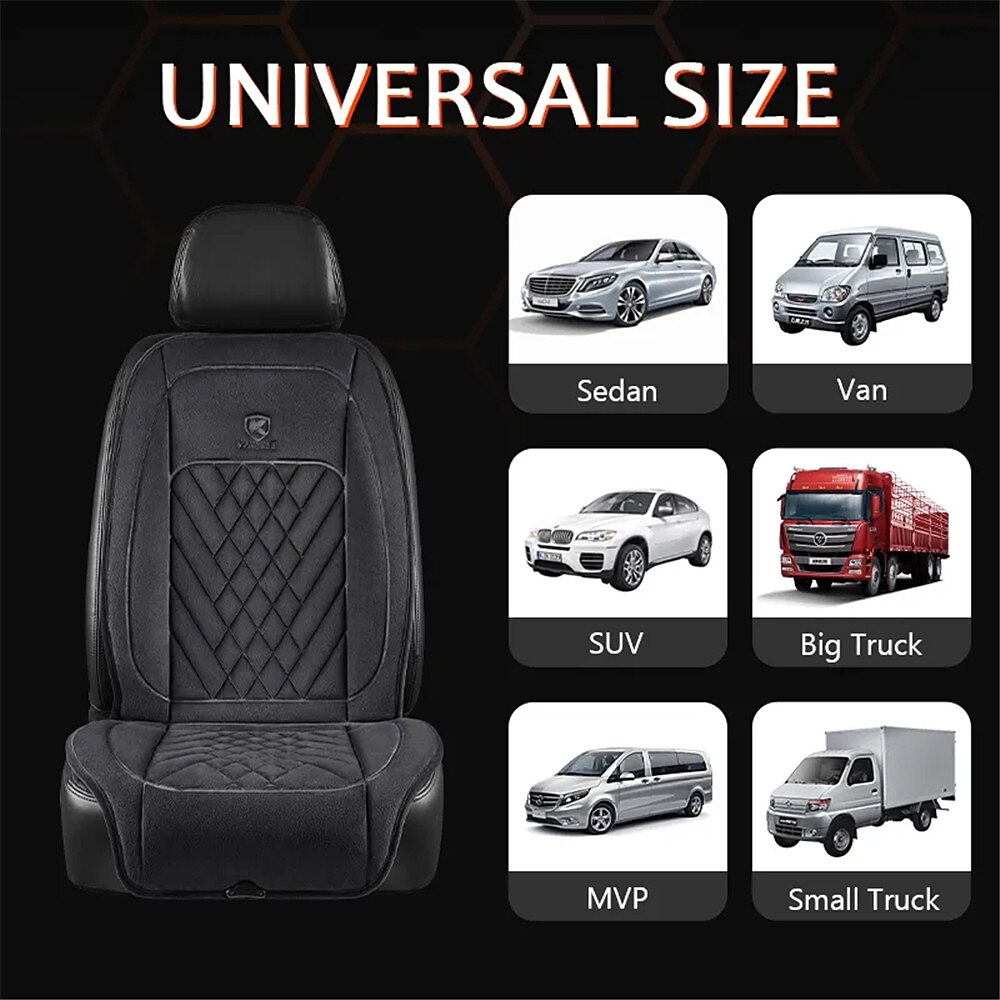 12/24V Heated Car Seat Cover, Universal Car Seat Heater, 30s Fast Heating, Winter Cushion, Back Warmer Pads 2025 - $61.99 –P9