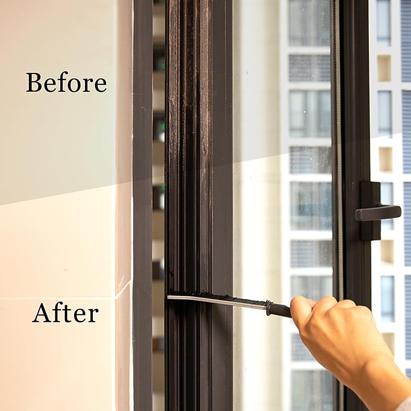 4Pcs Gap Cleaning Brush Ginsco Hard Bristle Brush for Cleaning Crevice Cleaning Tool Multifunctional Brushes for Household Use Small Cleaning Brush for Shutter Door Window Track Kitchen 2025 - $7.99 –P6