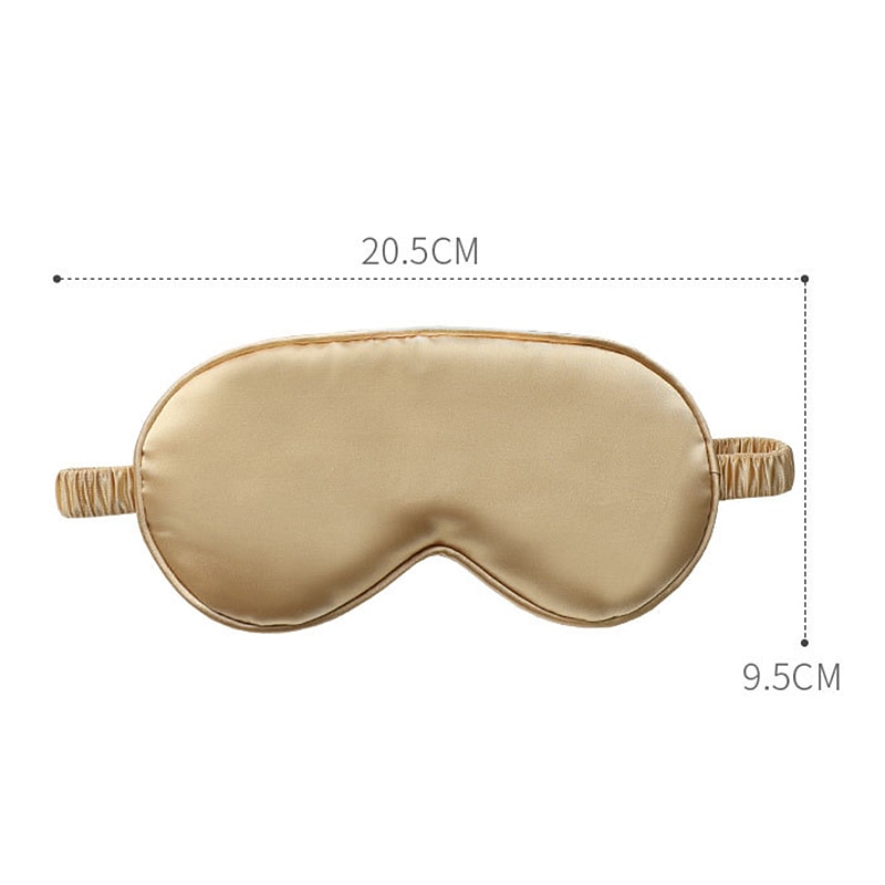 luxe satijnen oogmasker met elastische band om te slapen, oogslaapschaduwafdekking, blokkeert licht en vermindert gezwollen ogen 2025 - $11.99 –P1