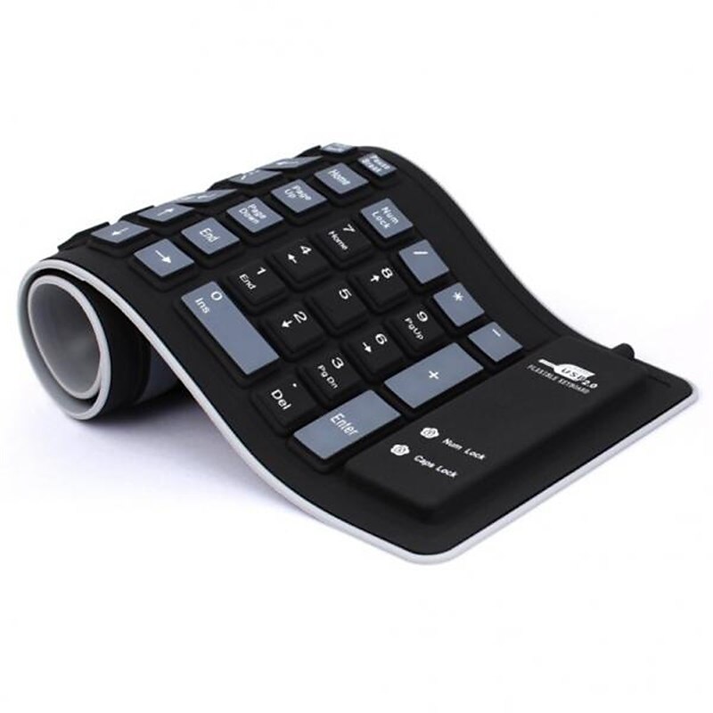 Fashionable 103 Keys Soft Silicone Flexible Wired Foldable Keyboard for Laptop/Computer 2025 - $20.99 –P2