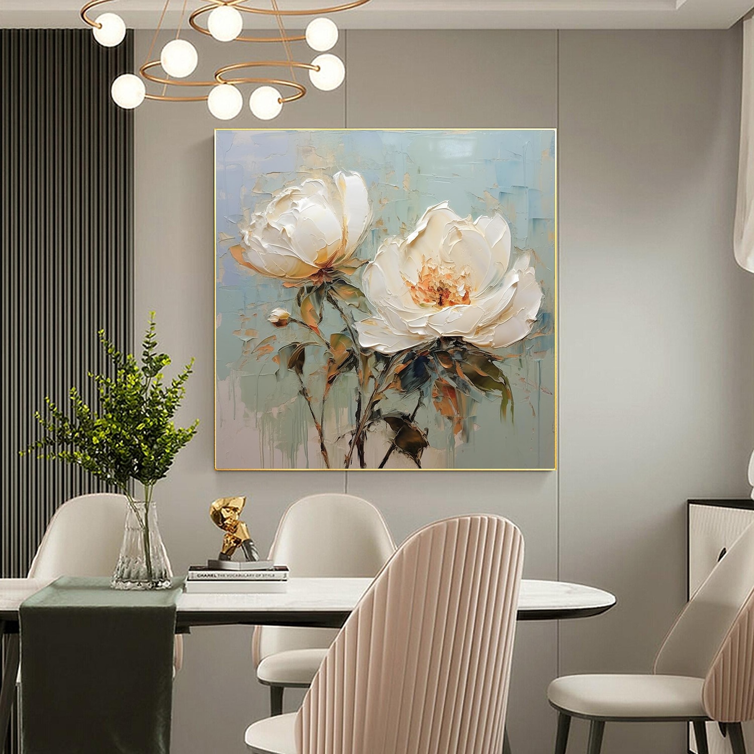 Handgefertigtes Ölgemälde auf Leinwand, Wandkunst-Dekor, originales Blumengemälde in voller Größe für die Inneneinrichtung mit gespanntem Rahmen, ohne Innenrahmen-Gemälde 2025 - $170.99 –P14