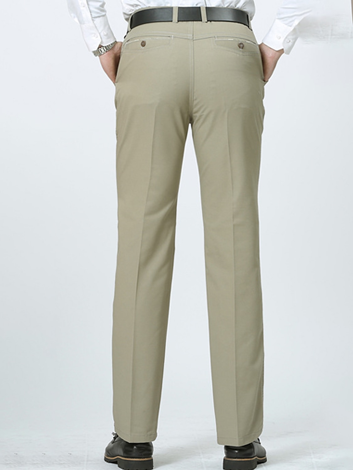 Per uomo Laurea Pantaloni Chinos Pantaloni chino Tasca Gamba Dritta Semplice Comodità Traspirante All'aperto Quotidiano Uscire Moda Casual Cáqui Escuro Nero del 2025 a $18.99 –P4