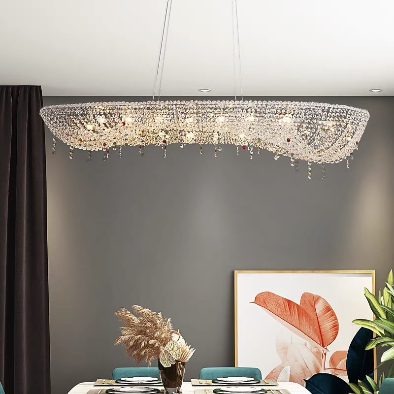 80 cm التصميم الحصري نجفات معدن مطلي الحديث 110-120V 220-240V 2026 - $863.89 –P7
