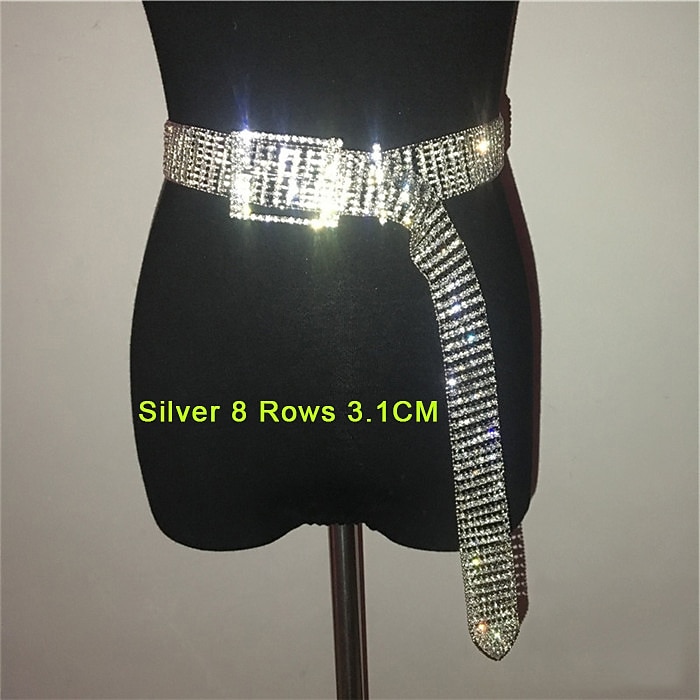שרשרת מותן חגורת מותניים מַתַכתִי מדבקות עם נצנצים סקסי סגסוגת עבור דיסקו קוספליי קרנבל בגדי ריקוד נשים תכשיטי תלבושות תכשיטי אופנה 2026 - $27.99 –P12