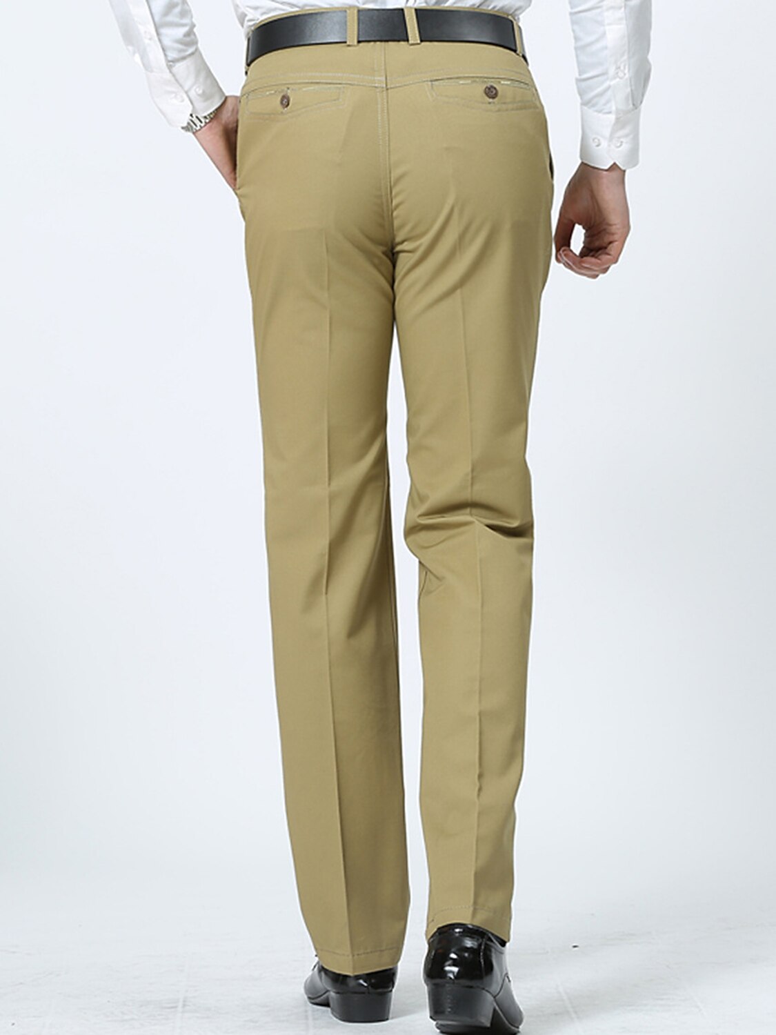 Per uomo Laurea Pantaloni Chinos Pantaloni chino Tasca Gamba Dritta Semplice Comodità Traspirante All'aperto Quotidiano Uscire Moda Casual Cáqui Escuro Nero del 2025 a $18.99 –P2