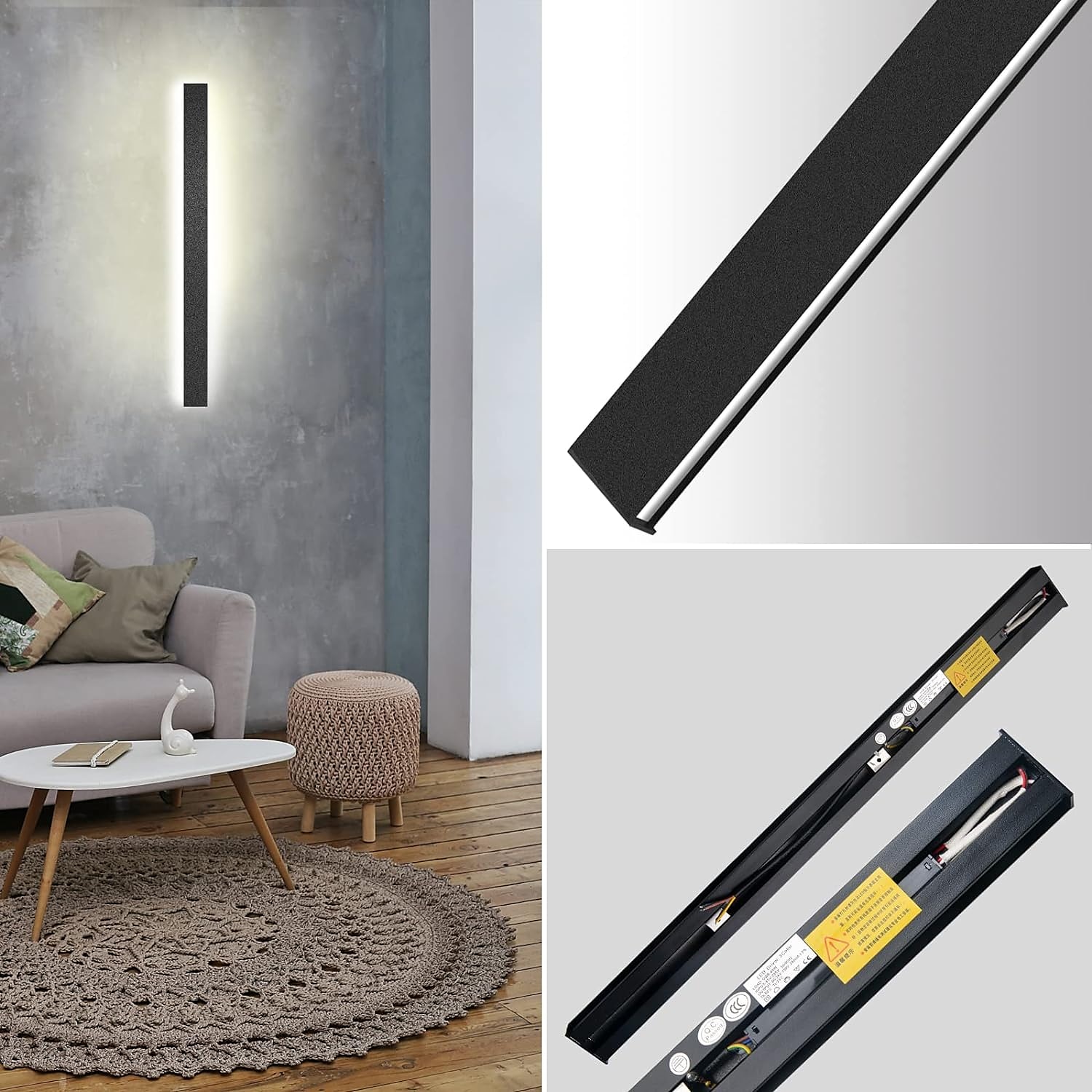 Ultrathin Up and Down LED Wall Lights Single Installation of Two Black LED Wall Lamps Modern Wall Lamp Lndoor Wall Lamp Wall Decoration AC110V AC220 2025 - $59.99 –P9