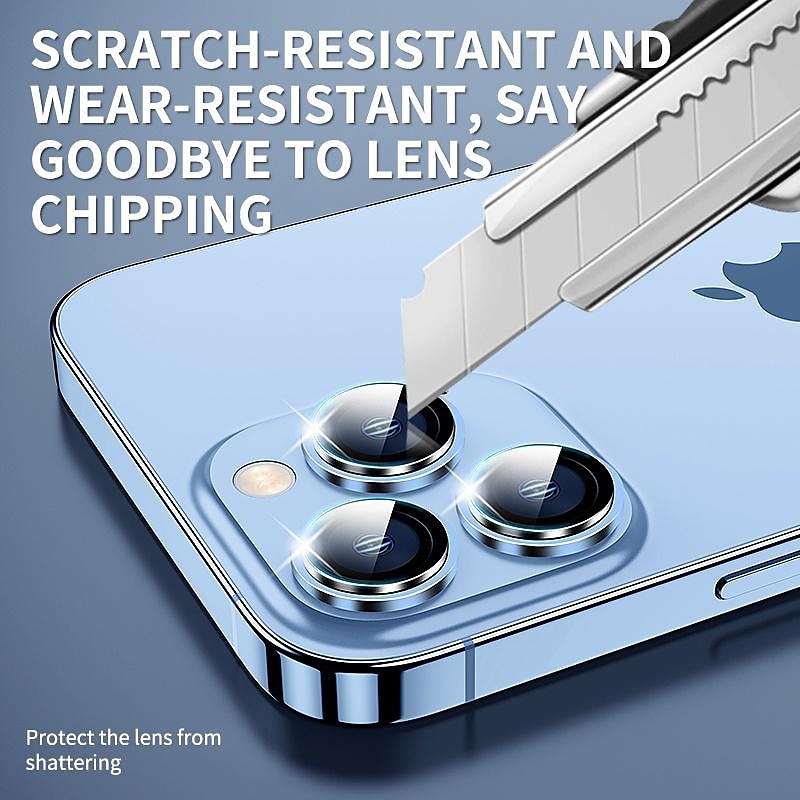 3 Sets 2 Sets Camera Lens Protector For Apple iPhone 16 iPhone 15 14 Pro Max Titanium Alloy 9H Hardness High Definition Explosion Proof Scratch Proof 2025 - $4.99 –P10