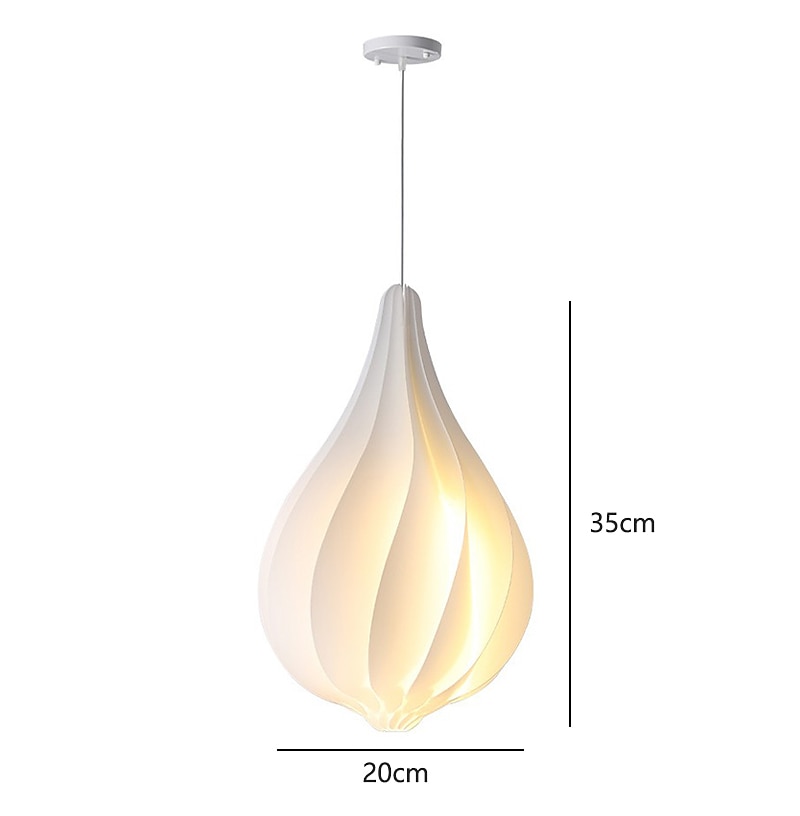 lampada a sospensione a forma di bocciolo danese paralume in acrilico lampada a sospensione lunghezza 20*35 cm/25*42 cm altezza pendente a led può essere utilizzato per cucina isola camera da letto del 2025 a $205.99 –P7