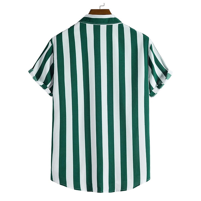 Per uomo Banda Geometrica Camicia Camicia con bottoni Manica corta Informale Da tutti i giorni Per uscire Fine settimana Autunno Collo ripiegabile Stampa Bottone giù Nero Giallo Rosa Rosso Blu del 2026 a $25.99 –P4