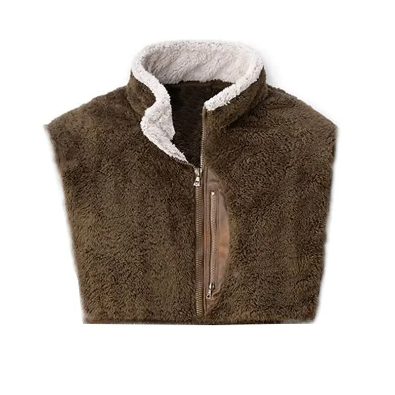 Herren Sweatshirt Pullover Polarvlies Sweatshirt mit Viertelreißverschluss Braun Troyer Halber Reißverschluss Farbblock Patchwork Sport & Natur Täglich Festtage Vintage Strassenmode Brautkleider 2025 - $24.99 –P2