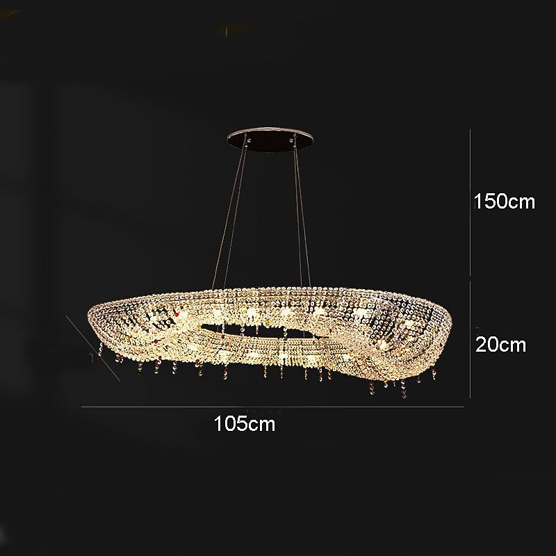 80 cm التصميم الحصري نجفات معدن مطلي الحديث 110-120V 220-240V 2026 - $863.89 –P11