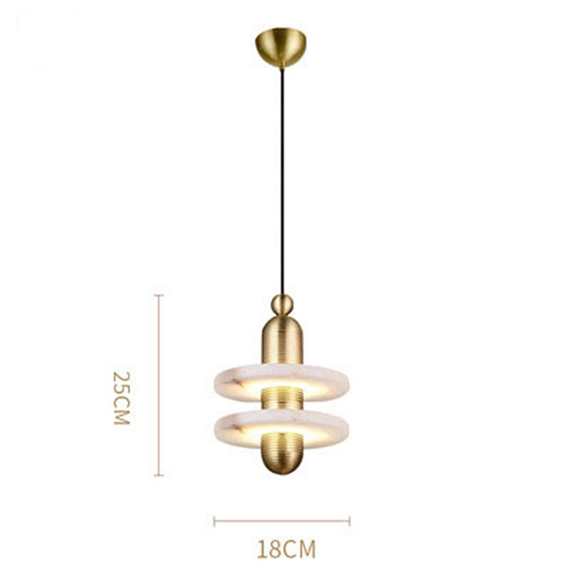 2-Light 18 cm Σχεδίαση φανάρι Κρεμαστά Φωτιστικά Μέταλλο Μάρμαρο Γαλβανισμένο Μοντέρνα 110-120 V 220-240 V 2026 - $279.99 –P6