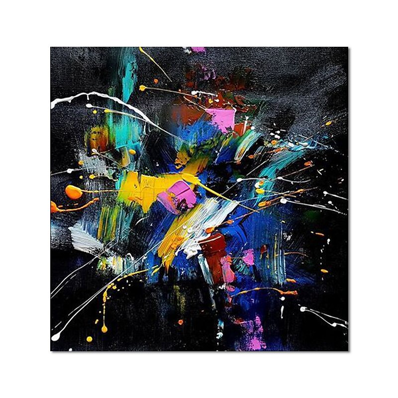 Handmade Oil Painting Canvas Acrylic Wall Art Decoration Modern Abstract Colours Burst Into Bloom for Home Decor Rolled Frameless Unstretched Painting 2025 - $66.99 –P1