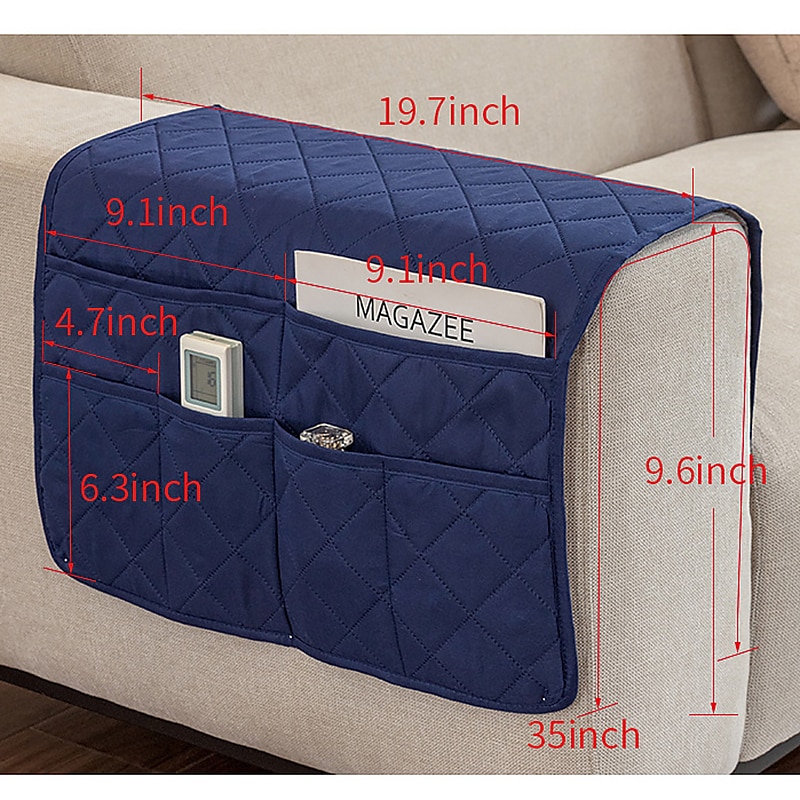 1 Pcs Armrest Covers for Chairs and Sofas Couch Arm Covers for Sofa Armrest Covers with Side Pocket Anti-Slip Furniture Protector Washable Armrest Slipcovers 2025 - $13.49 –P1