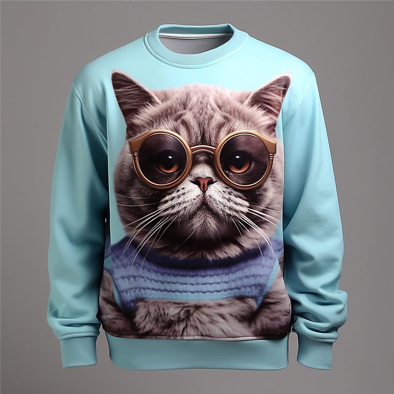 Pánské Grafika Zvíře Lev Mikiny Svetrová mikina Dlouhý rukáv Mikina Tričkový Módní Denní Na běžné nošení 3D tisk Dovolená Jdeme ven Streetwear Tisk Jaro & podzim 2025 - $29.99 –P3