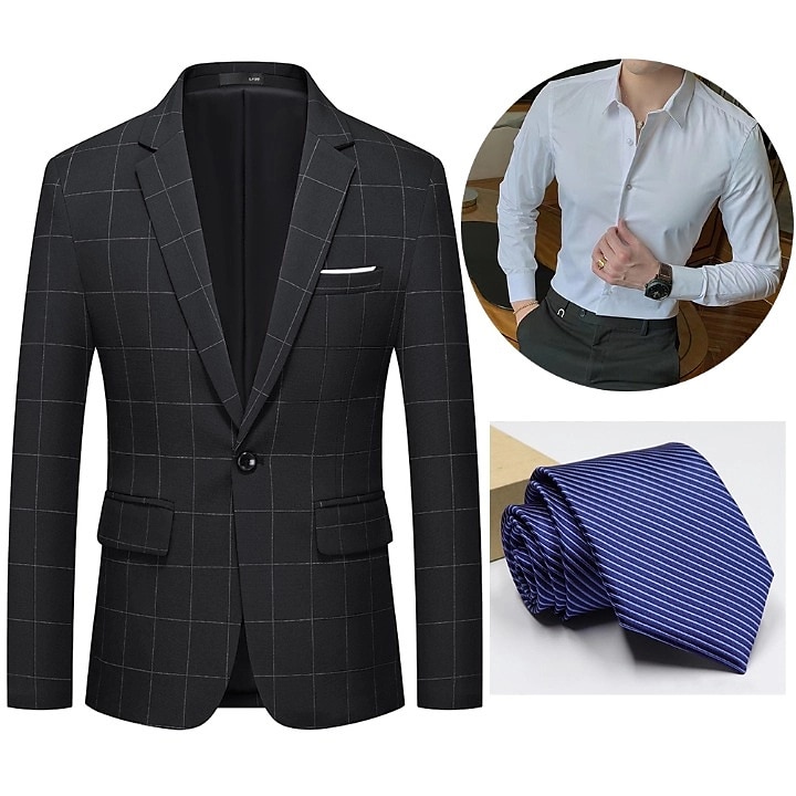 Retro Vintage Roaring 20s 1920s Outfits Suits & Blazers The Great Gatsby Gentleman Men's Masquerade Party Party & Evening Bachelorette Party Adults' Coat Blouse Tie 2025 - $82.99 –P1