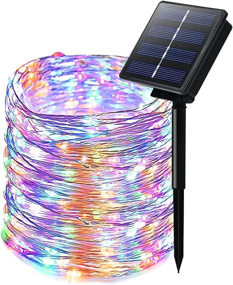 luci solari per esterni – luci fatate in filo di rame impermeabili, 8 modalità, alimentate ad energia solare per patio esterno, cortile, alberi, decorazioni natalizie, per matrimoni e feste in campeggio del 2025 a $11.99 –P7