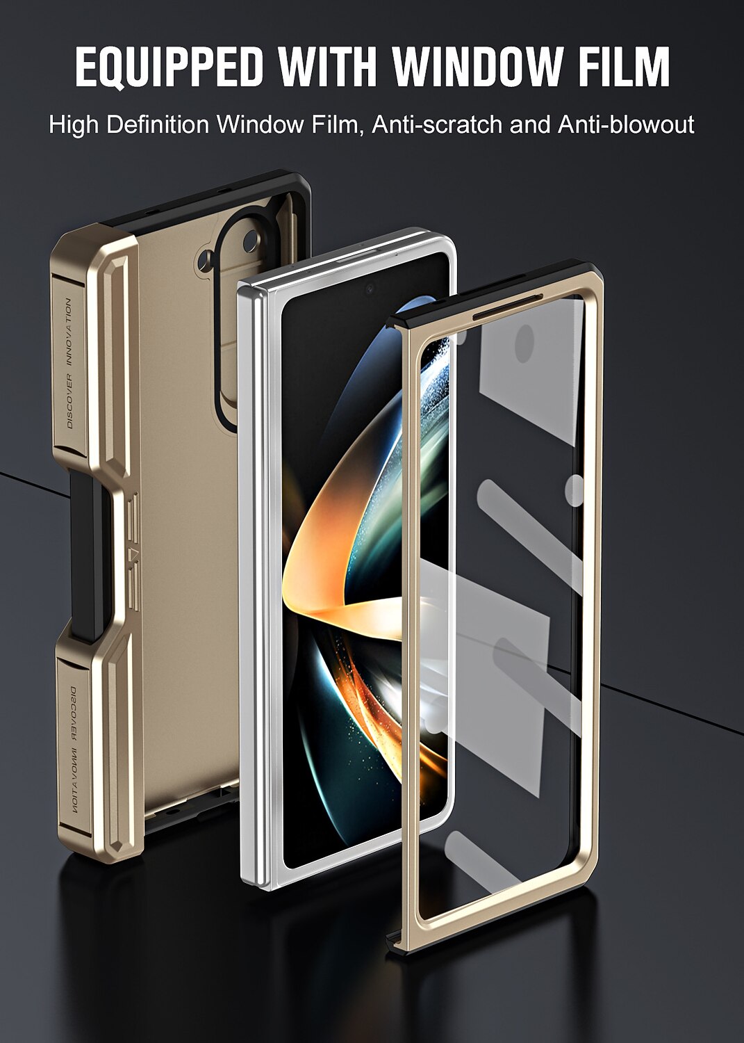телефон Кейс для Назначение SSamsung Galaxy Z Fold 5 Z Fold 4 со стендом и протектор экрана Защита от удара ПК 2025 - $35.99 –P6