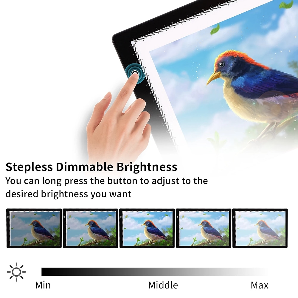 A4 8.5 inch LED Drawing Board Light Box Tracer Multicolor version Graphic Drawing Pad Painting Toys For Kids 2025 - $39.99 –P5