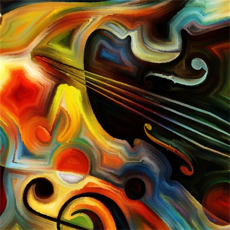 Abstract Wall Art Canvas Violin Mind Prints and Posters Abstract Pictures Decorative Fabric Painting For Living Room Pictures No Frame 2025 - $18.49 –P6