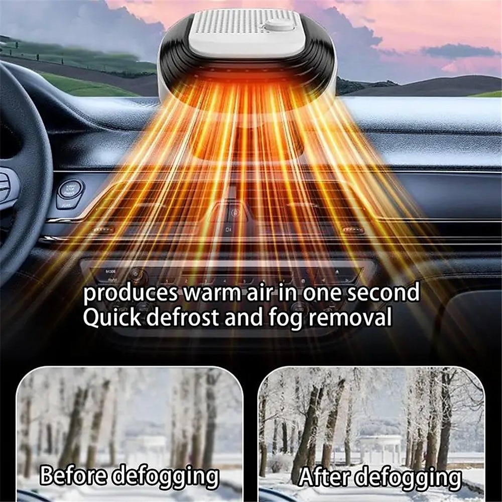 12V/24V Car Heater 2 In 1 Heating Cooling Car Fan Portable Electric Heating Fan Defogger Windshield Defogging Parking Heater 2025 - $26.99 –P4