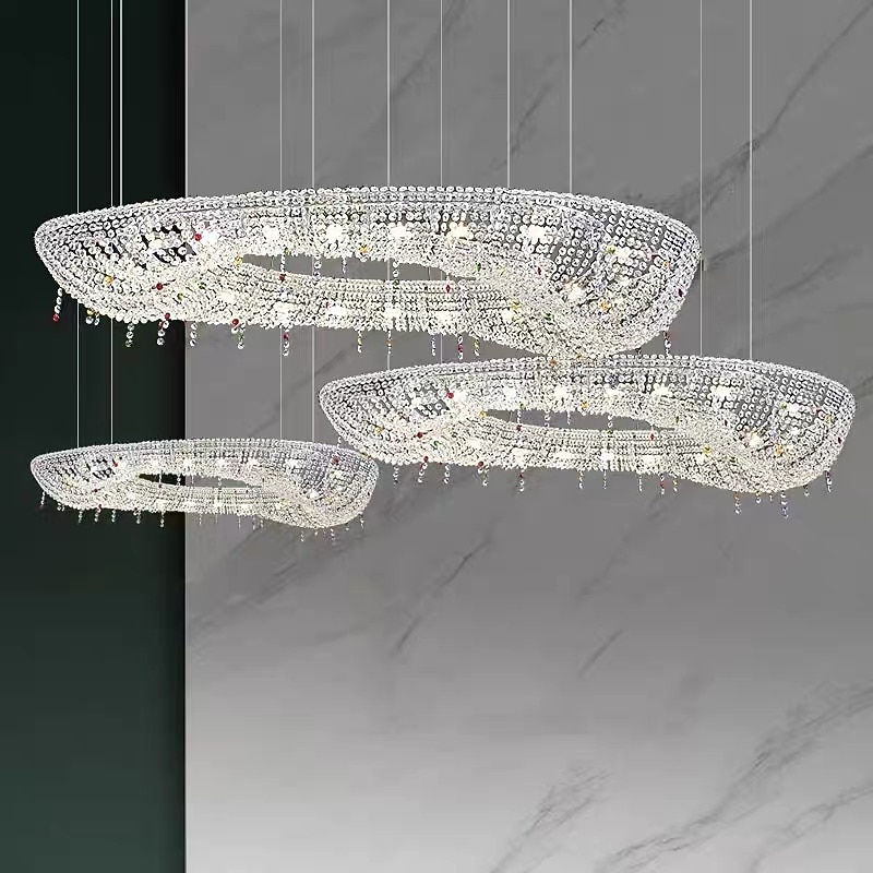 80 cm التصميم الحصري نجفات معدن مطلي الحديث 110-120V 220-240V 2026 - $863.89 –P10