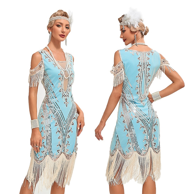 Retró Ordító 20-as évek 1920-as évek Flapper ruha Ruhák Álarcosbál A nagy Gatsby Esküvői Vendég Flitter Rojt Női Álarcos mulatság Esküvő Esküvői vendég Buli / Este Felnőttek Ruha Hazatérő ruhák 2025 - $48.99 –P2
