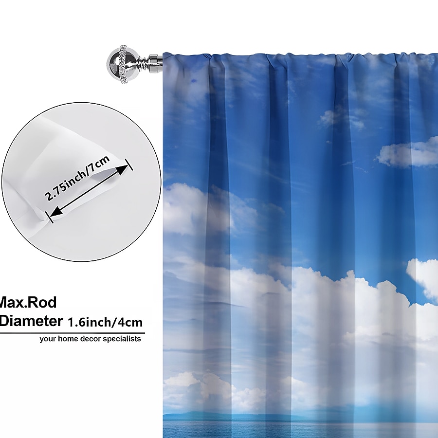 Cortinas opacas de 2 paneles, cortinas para sala de estar, dormitorio, cocina, tratamientos de ventanas, oscurecimiento de habitación con aislamiento térmico 2025 - $25.99 –P5