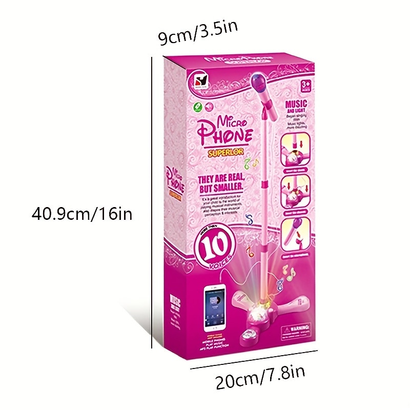 s Early Education Microphone Single Microphone Music Microphone With Stand Simulation Karaoke Toys 's Gifts Over 6 Years Old 2025 - $46.99 –P3