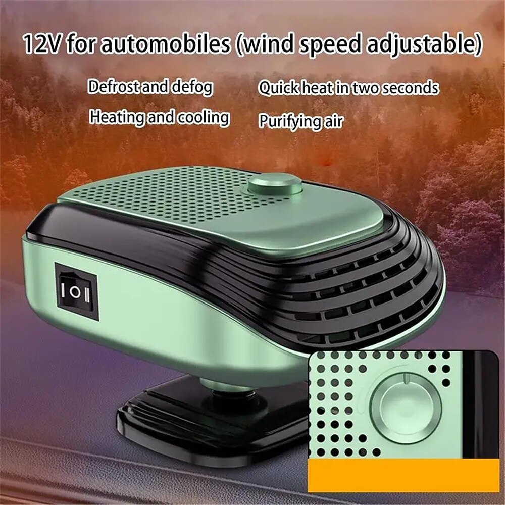 12V/24V Car Heater 2 In 1 Heating Cooling Car Fan Portable Electric Heating Fan Defogger Windshield Defogging Parking Heater 2025 - $26.99 –P2