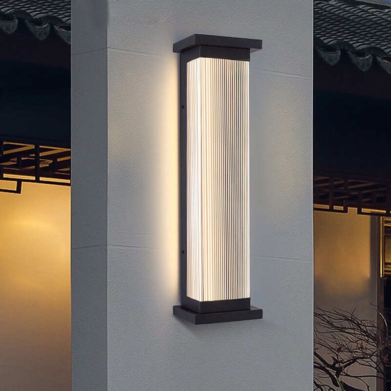 Aplique de pared LED, accesorio de iluminación, aplique de pared ip65, lámpara de pared de aluminio resistente al agua y a prueba de herrumbre, acrílico, patio, jardín, balcón, villa, luces 2025 - $165.99 –P1