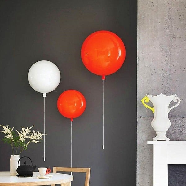 LED Wall Lamps Balloon Design Minimalism Wall Sconces Modern Contemporary Style Living Room Bedroom Dining Room Metal Wall Light 2026 - $149.99 –P5