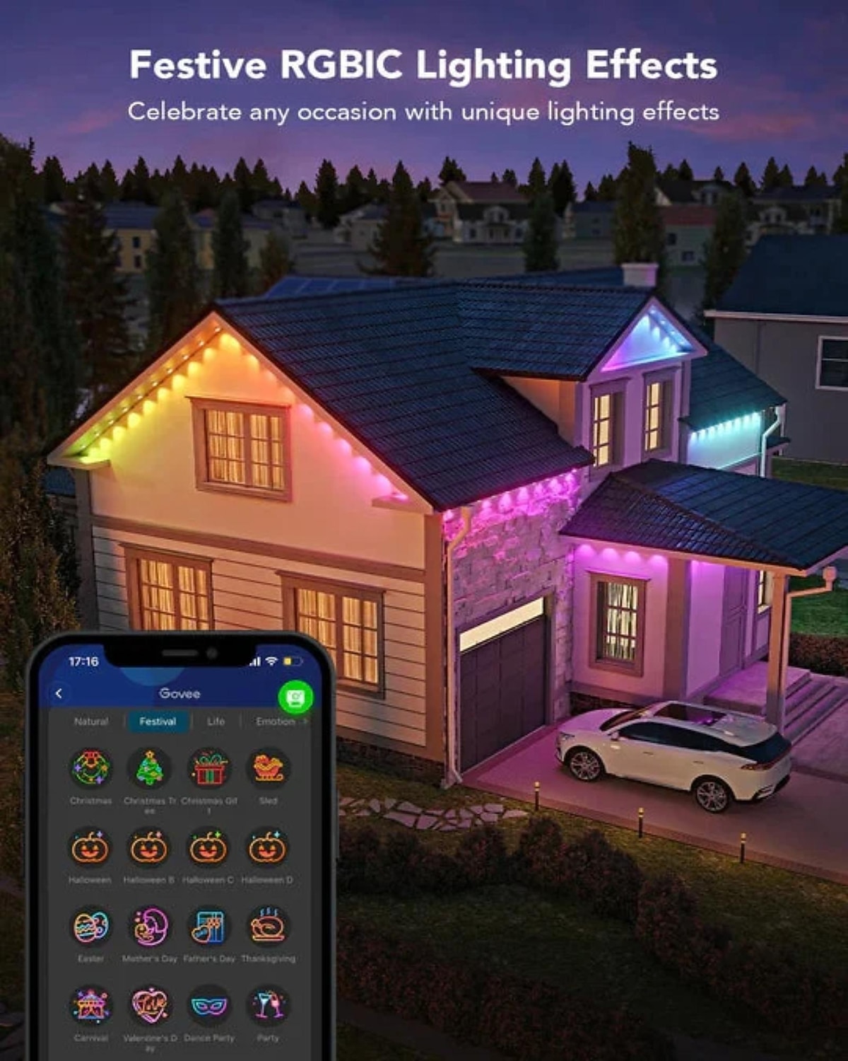 Elegante Bruiloft Ontvangst Feest 33 ft 100 LEDs Kleurveranderende Sprookjeslichten Muzieksynchronisatie Afstandsbediening  App Besturing USB DIY Waterdichte Slimme Sprookjeslichten voor Feest 2026 - $26.99 –P3