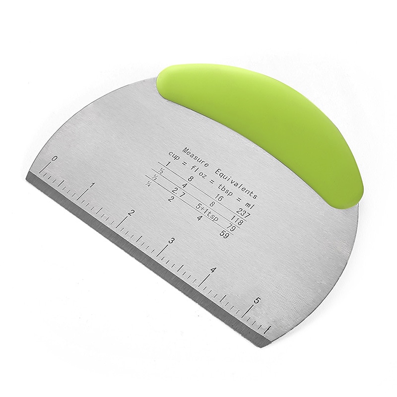 Stainless Steel with Scale Flour Dough Cutter Cutting Knife Single-sided Cutting Baking Tool Cookie Cutter Cortador De Masa 2025 - $8.49 –P5