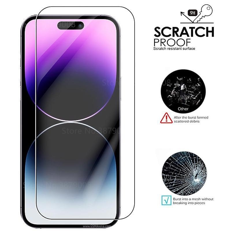 5 db Képernyővédő fólia Kompatibilitás Apple iPhone 16 iPhone 15 Pro Max 14 Plus 13 12 11 Pro Max Edzett üveg 9H erősség Anti-ujjlenyomat Nagyfelbontású (HD) Robbanásbiztos 3D Touch kompatibilis 2025 - $11.99 –P2