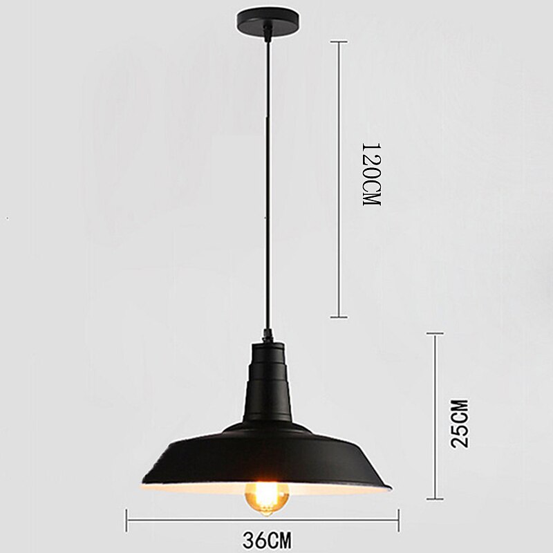 Lustre vintage entrepôt lumières décoratives lampe à suspension de style ancien luminaire suspendu à dôme industriel luminaire suspendu à base e27 pour magasin de vêtements bureau 110-240v de 2025 ? $118.99 –P6