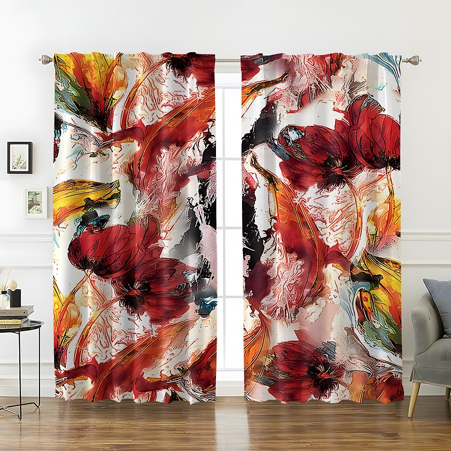 2 панели, плотные шторы для гостиной, спальни, кухни, обработка окон, теплоизолированные затемняющие комнаты 2026 - $28.99 –P6