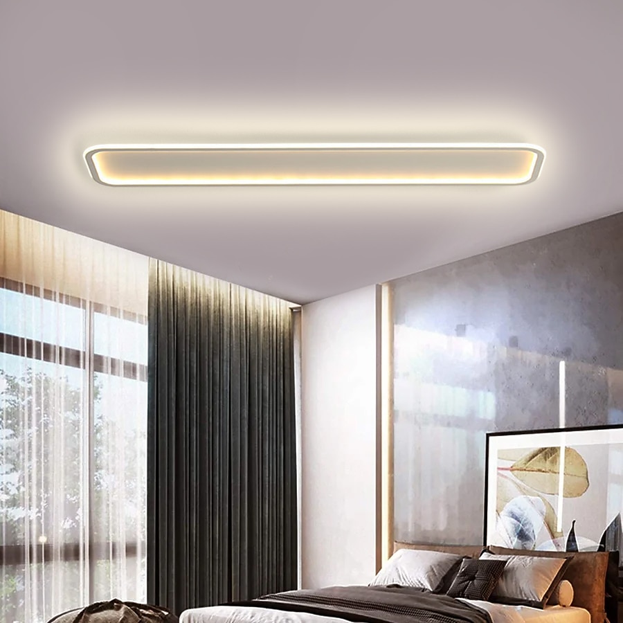 Luz de techo para cocina, 40/60/80/100cm, accesorios de iluminación modernos, colgante de techo para cocina, comedor, mesa, dormitorio, 110-240v 2025 - $88.99 -P9