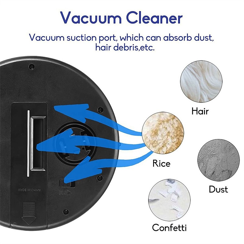 Black Automatic Rechargeable Smart Robot Vacuum Cleaner Suction Sweeping Robot 2025 - $31.99 –P6