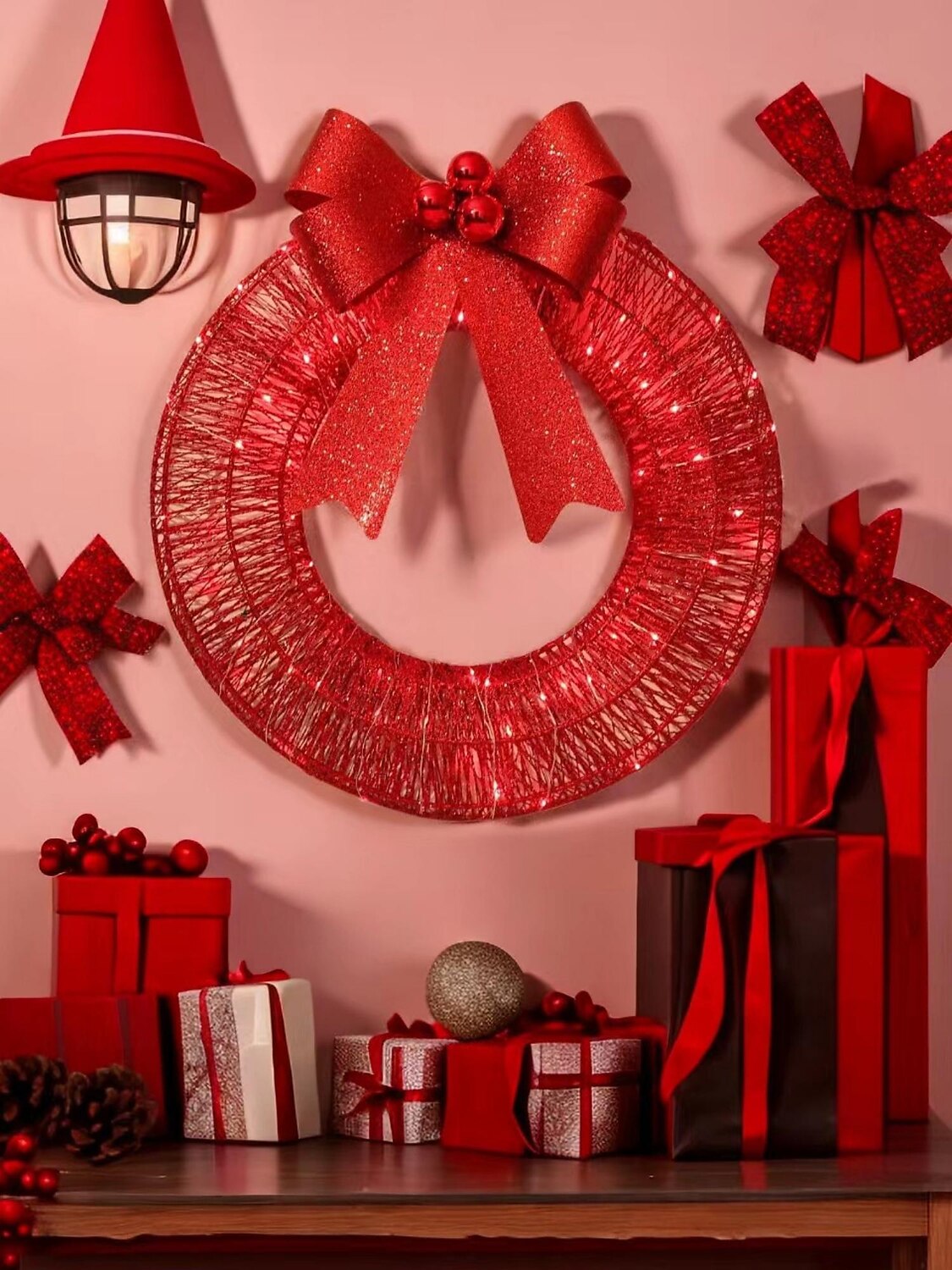 Guirlande de Noël de 20 pouces avec guirlande d'arc lumineux en fer léger éclairage LED décoration de scène de lumière blanche chaude 30/40/50 cm alimenté par batterie aa de 2025 ? $27.99 –P6