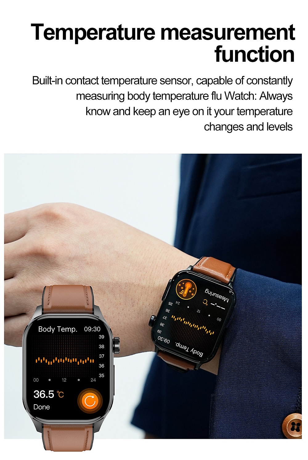 iMosi et580 Smart Watch 2.04 inch Smartwatch Fitness Running Watch Bluetooth ECG+PPG Pedometer Call Reminder Compatible with Android iOS Women Men Long Standby Waterproof Media Control IP68 38mm 2025 - $76.99 –P12