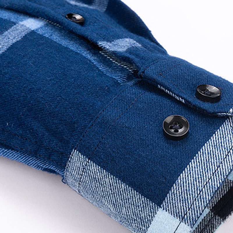 Per uomo Camicia Camicia casual Camicia a quadri Camicia con Bottoni Quadri All'aperto Abbigliamento quotidiano Rosso Blu Marrone Blu scuro Manica Lunga Bavero Autunno & Inverno Abbigliamento Tasca del 2026 a $46.99 –P8