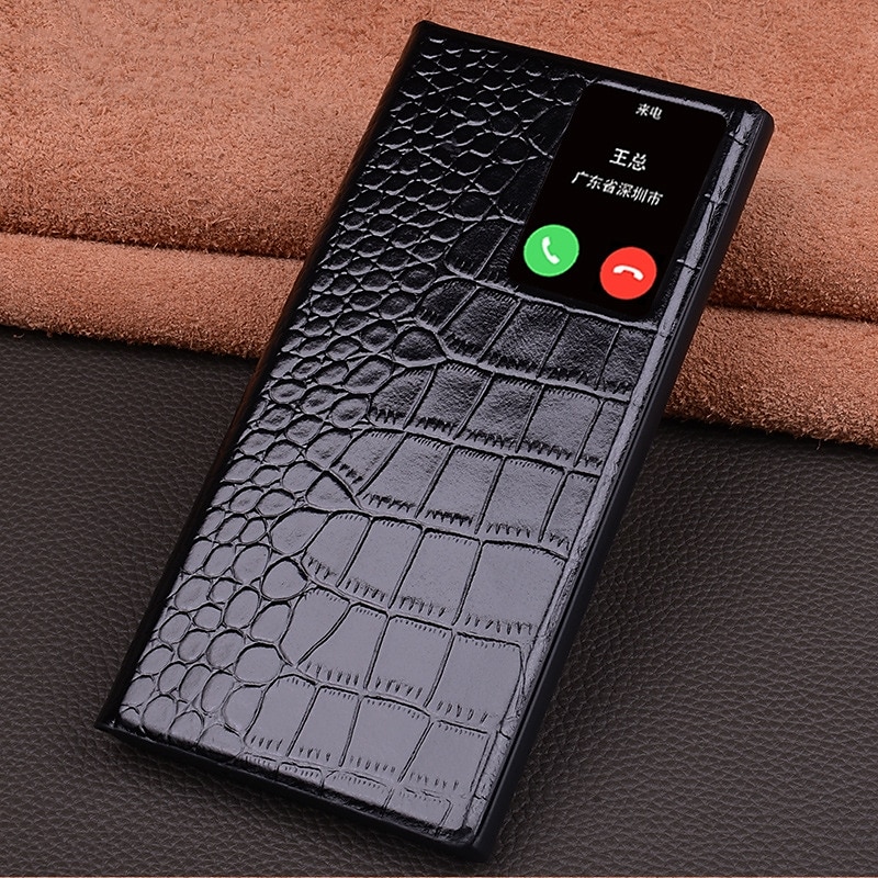 Θήκη τηλεφώνου για Samsung Galaxy S23 Ultra S22 Ultra αναδιπλούμενη θήκη αυτόματης αναγνώρισης ύπνου μαγνητική θερμή γνήσιο δέρμα 2025 - €93.99 –P7