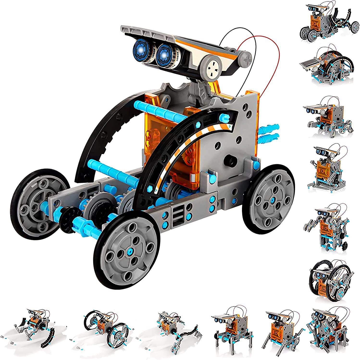 13 em 1 carro de brinquedo de quebra-cabeça científico montado solar 13 em 1 robô divertido inteligente de 2025 por $37.99 –P1