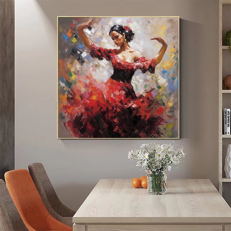 Spanish Dancer Oil Painting Hand Painted High Quality Flamenco Dancer Oil Painting On Canvas for Wall Decoration No Frame 2025 - $116.99 –P7