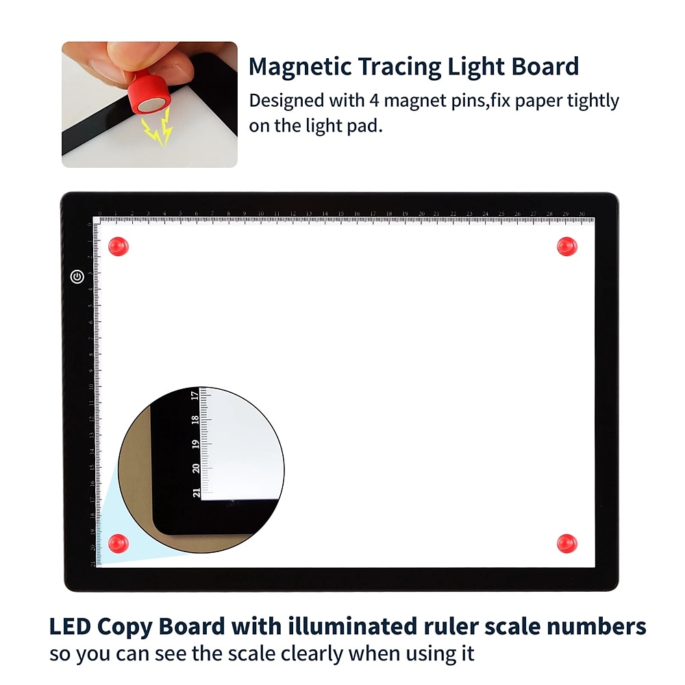 A4 8.5 inch LED Drawing Board Light Box Tracer Multicolor version Graphic Drawing Pad Painting Toys For Kids 2025 - $39.99 –P7